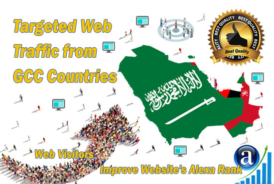 send real web traffic visitors from gcc countries