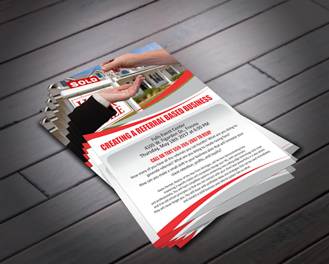 design real estate property flyer
