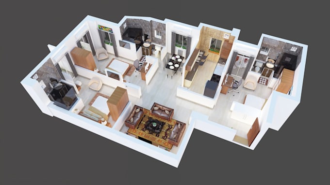 design 3d floor plans and interiors
