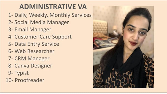 be your administrative virtual assistant
