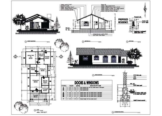 draw any blueprints using autocad