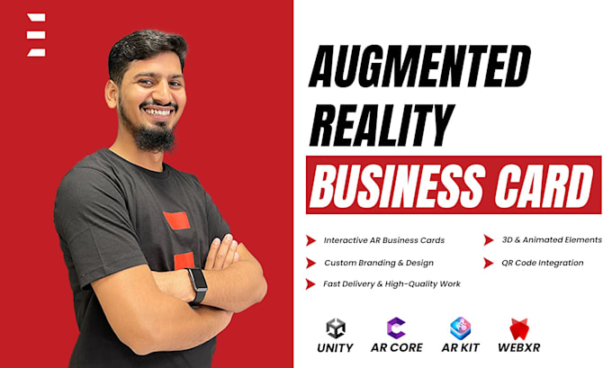 design cool augmented reality ar visiting card