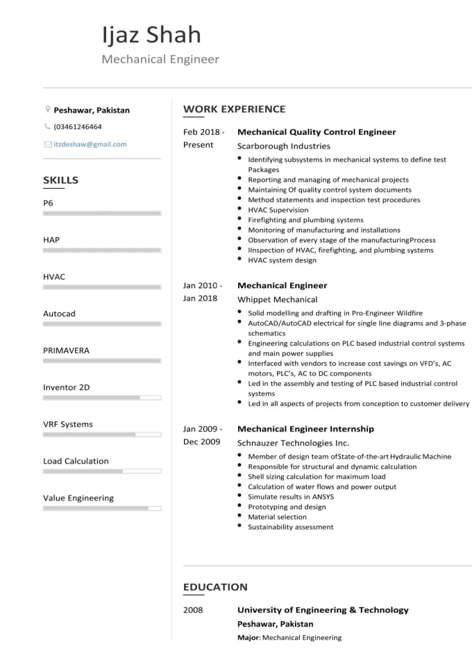 Make A Cv Resume And Cover Letter By Ijazshaw786