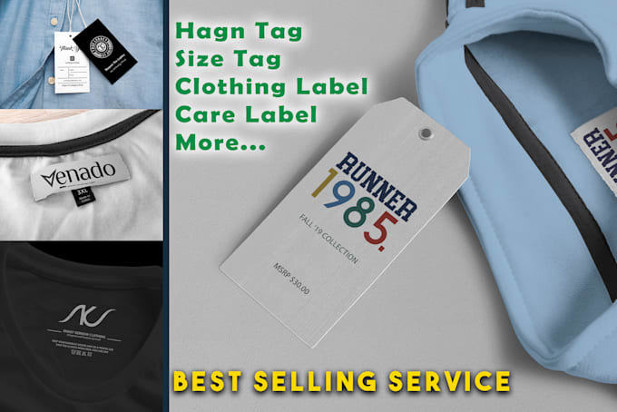 design custom clothing labels, hang tags and care labels