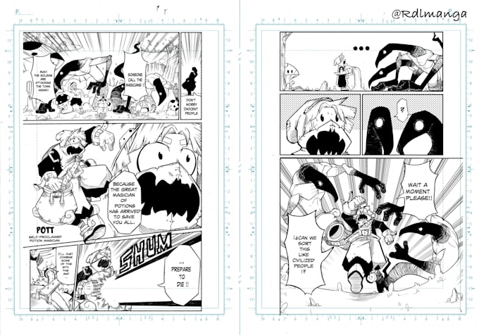 draw any manga or comicbook page you want