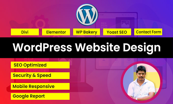 build responsive wordpress website design or edit website