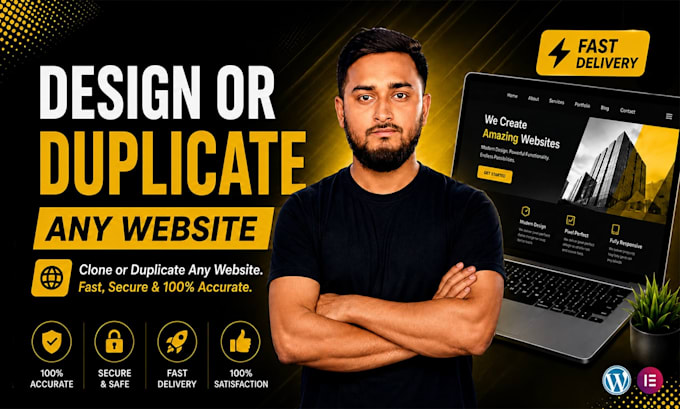 design or duplicate or build a wordpress website