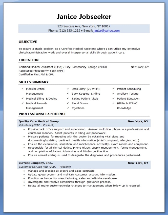 Create A Resume And Cover Letter By Eklepper03