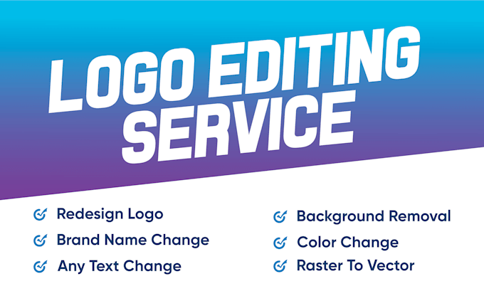 edit amend update, revamp, modify or redesign your logo