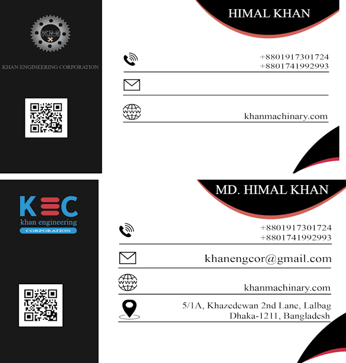 Give you best business or visiting card with qr code by ...