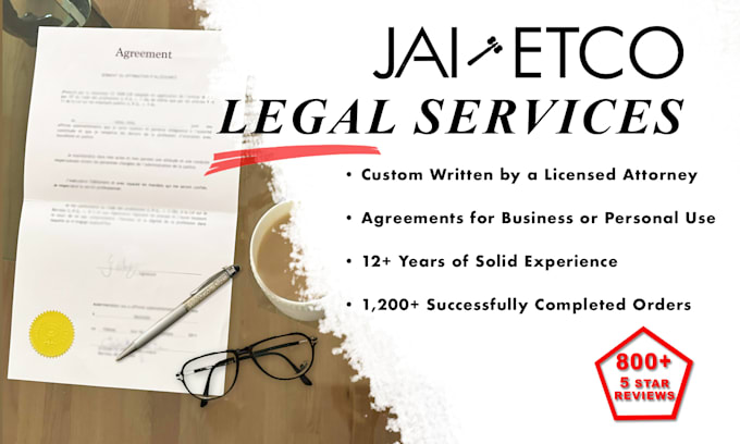 expertly draft contracts, agreements and legal letters