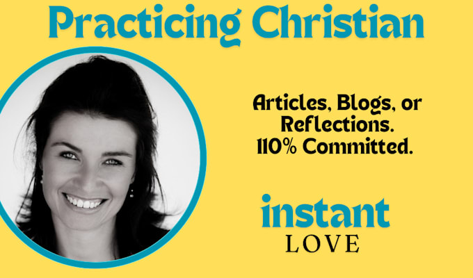 write your christian content, blog, or article