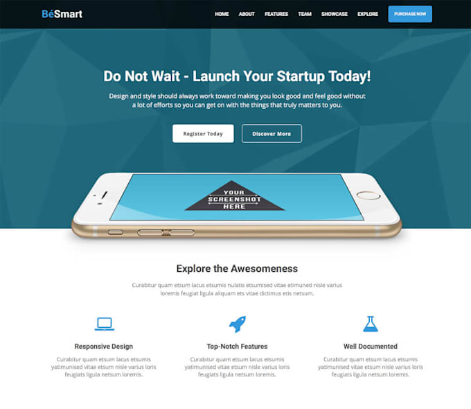 create a landing page for your business
