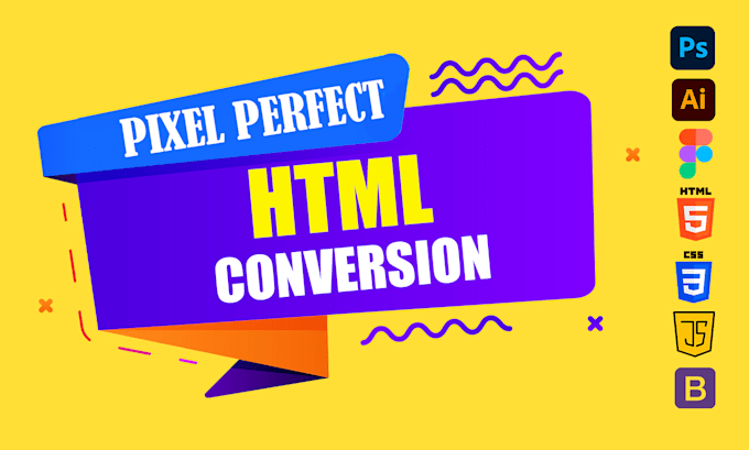 convert figma, PSD and xd to HTML, CSS responsive templates