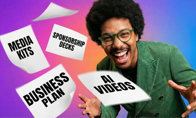 create influencer media kit , branded speaker one sheet, epk