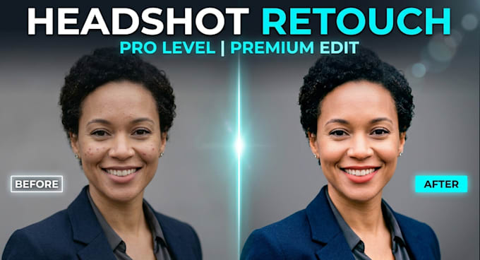 professionally retouch your headshot for linkedin and business branding