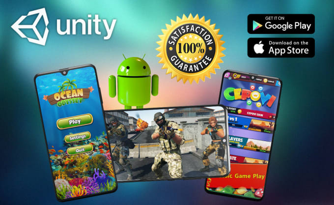 I will make android mobile game for your extra income in unity