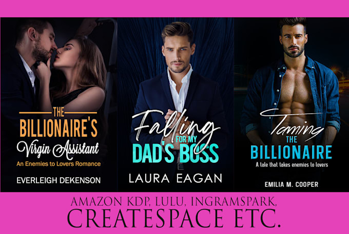 design quality book cover for createspace, and ingram spark
