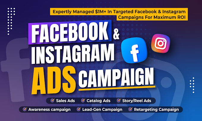 be your meta ads manager to setup facebook ads campaign and instagram ads