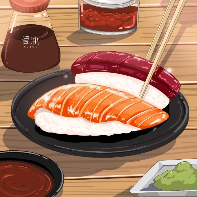Food in Anime  Food artwork Food art Food illustrations
