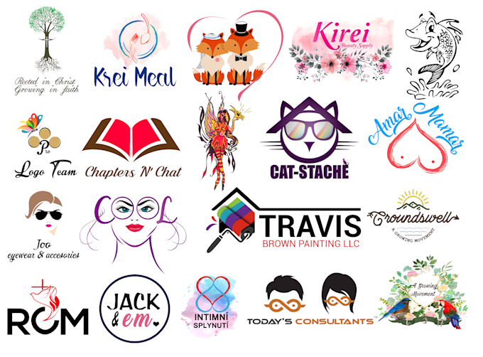 create eye catching watercolor logo
