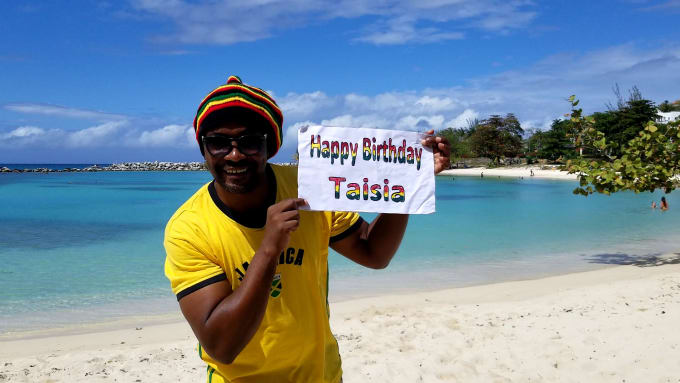 Wish Happy Birthday From A Jamaican Beach By Michaeljonesdvd Fiverr