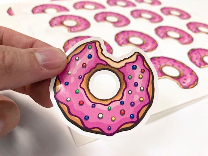 print custom vinyl stickers, decals of your logo or artwork