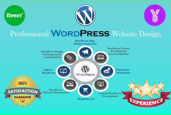 install, customize and fix wordpress website