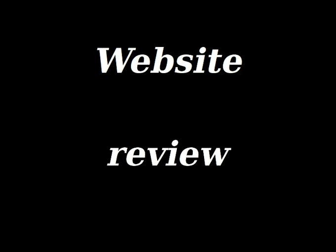 user testing I will test and review your website