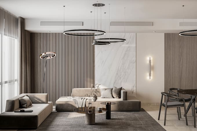 do 3d interior design, render and realistic 3d rendering for apartment or room