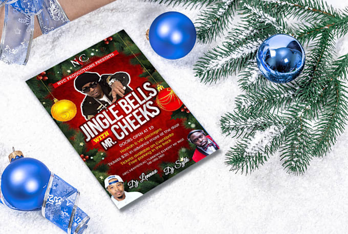 make you christmas and new year banner, flyer, post