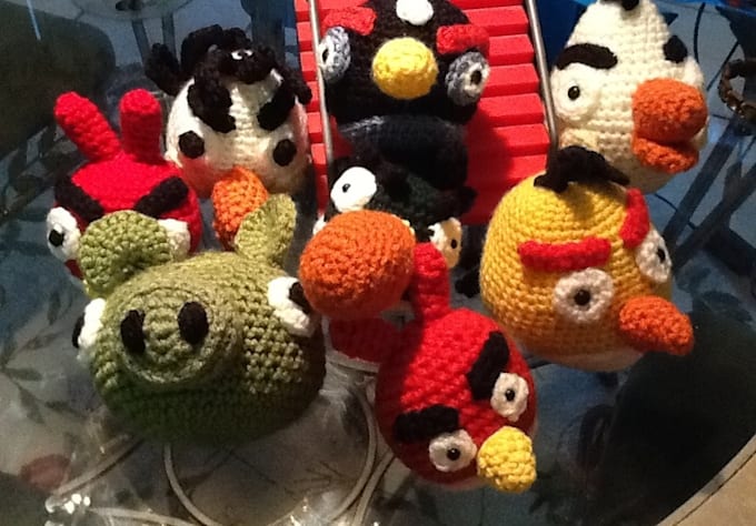 Crochet 1 angry birds by Missmima | Fiverr
