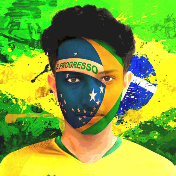 Draw Flag Or Logo On Your Face By Daiyan Ibrahim