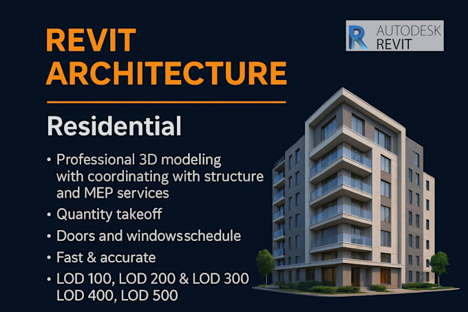 create professional revit architectural drawings and bim services