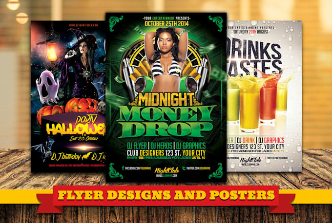 design creative flyers and posters