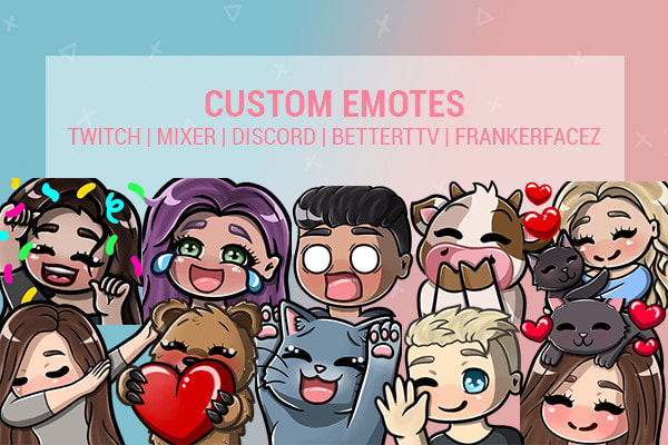 Make custom emotes for twitch by Thisisaly | Fiverr
