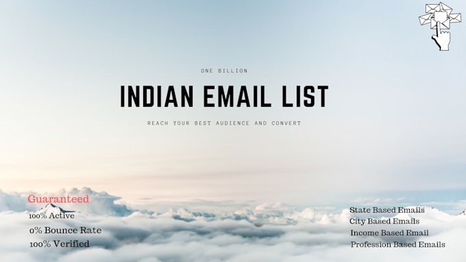 provide you valid indian email list to grow your business