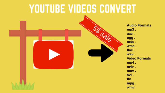 Convert 30 youtube videos to mp3,mp4,avi or wav file by Seaeamazing | Fiverr