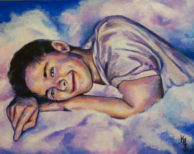 Custom Made Realistic Portrait In Acrylic Or Oil Paint By Katherinejin