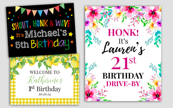 do a custom party sign for your event