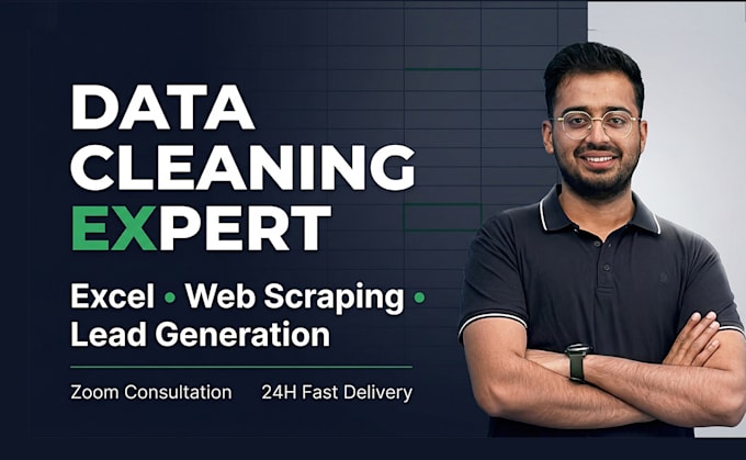 do excel data cleaning, web scraping, data entry and lead generation
