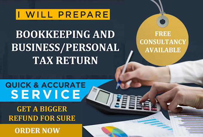 prepare bookkeeping, USA business and personal tax return