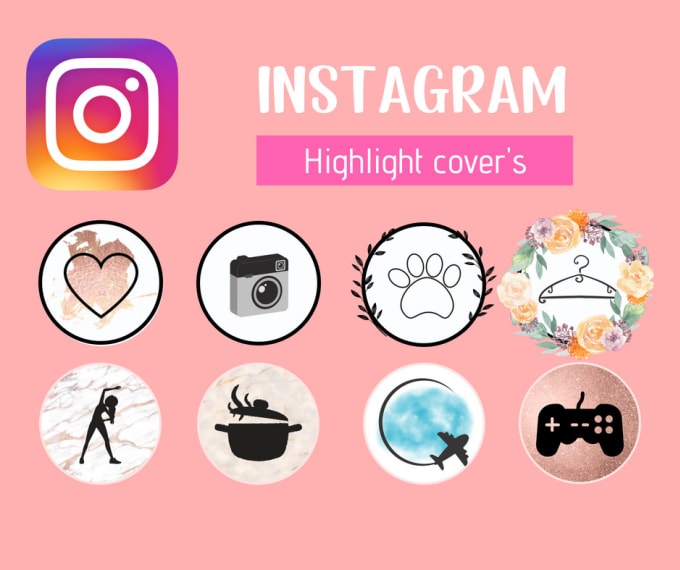 I will design your custom Instagram stories highlight cover.I can also make...