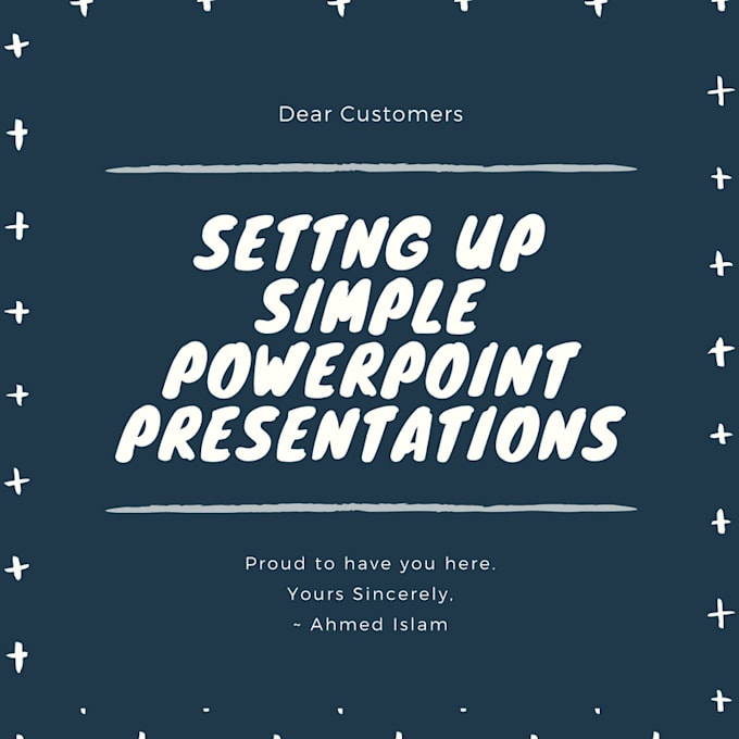 Make a simple powerpoint on your topic by Algoshot | Fiverr