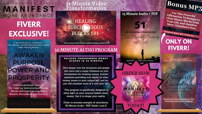 Clear Money Blocks Manifest More Abundance By Lonamanifest
