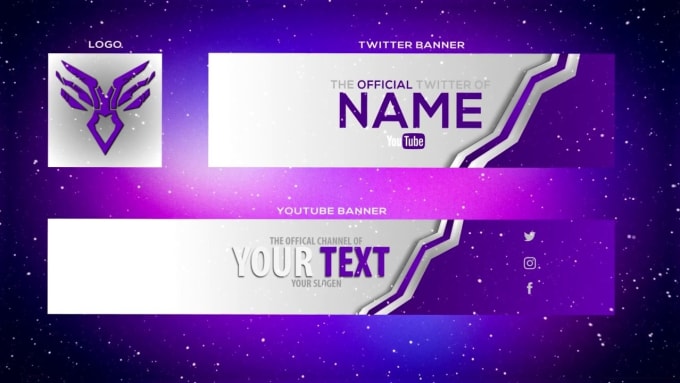 Banner Creator For Twitter Instagram Facebook Or Youtube By Alyasew