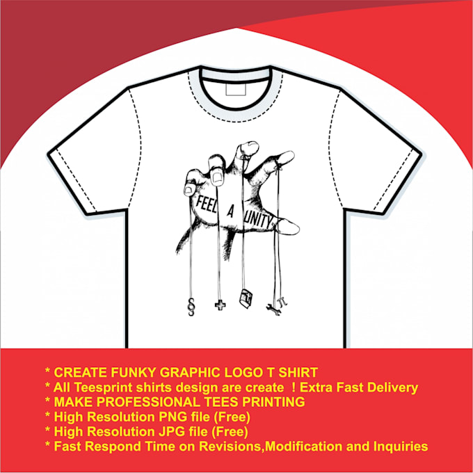 create t shirt design for you