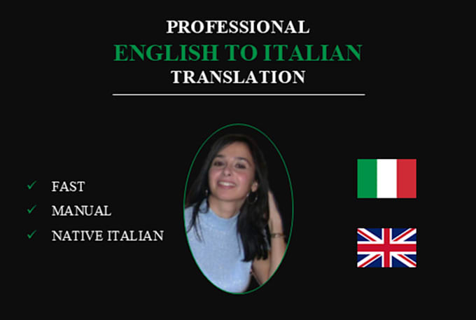translate english to italian and italian to english