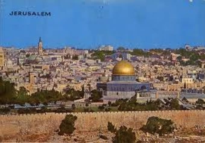 send you reall postcard with Jerusalem view