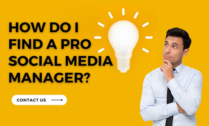 be your social media marketing manager